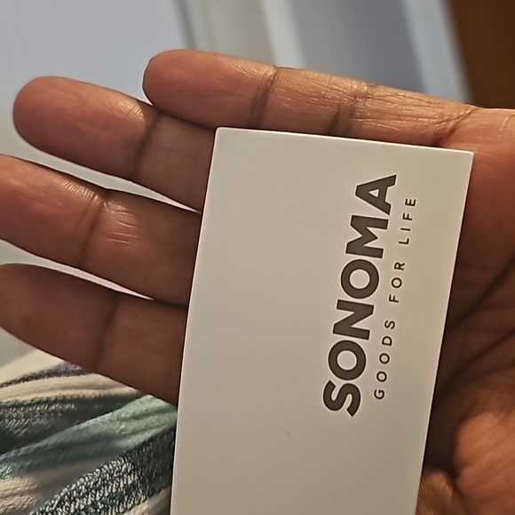 Sonoma Blue Striped Pull Over V Neck Blouse XL - Picture 4 of 11